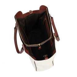Sac à main femme 002g beige latte+marron