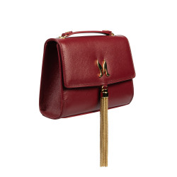 Sac bandoulière femme 009g rouge saffiano