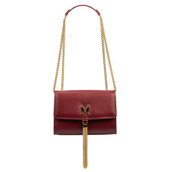 Sac bandoulière femme 009g rouge saffiano