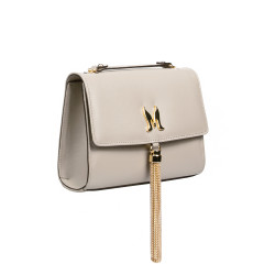 Sac à main femme bandoulière 009g beige saffiano
