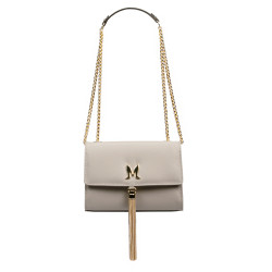 Sac à main femme bandoulière 009g beige saffiano