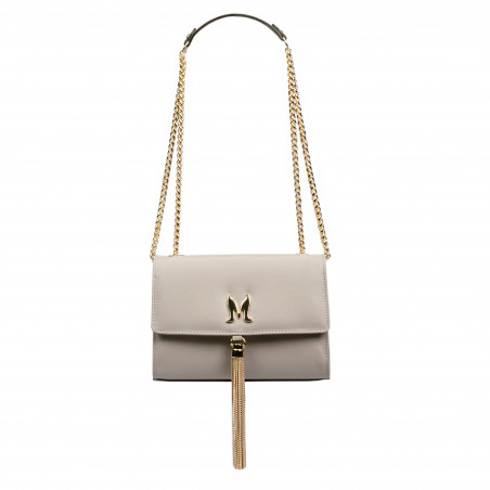 Sac à main femme bandoulière 009g beige saffiano