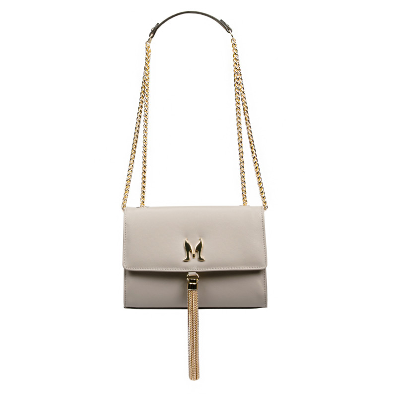 Sac à main femme bandoulière 009g beige saffiano