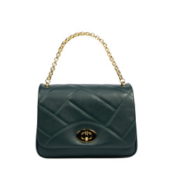 Sac à main femme porté épaule 005g vert forêt