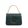 Sac à main femme porté épaule 005g vert forêt