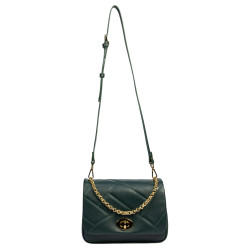 Sac à main femme porté épaule 005g vert forêt