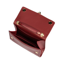Sac bandoulière femme 009g rouge saffiano