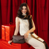 Sac à main femme épaule 015g 01 marron combiné lifestyle