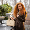 Sac à main femme épaule 004g beige latte lifestyle