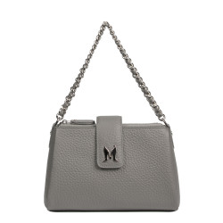 Sac à main femme bandoulière 003g 01 gris éléphant