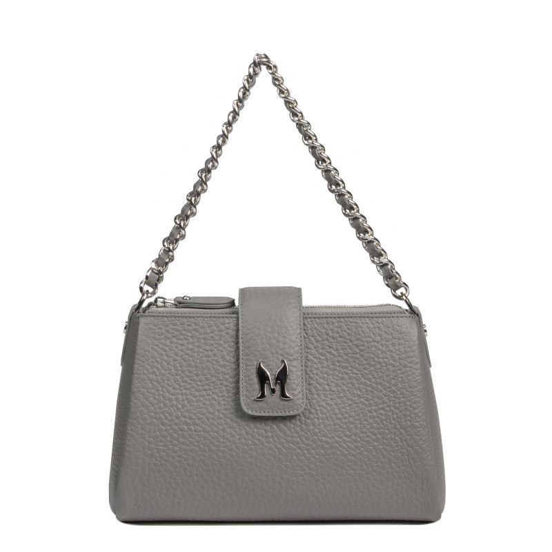 Sac à main femme bandoulière 003g 01 gris éléphant