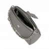 Sac à main femme bandoulière 003g 01 gris éléphant