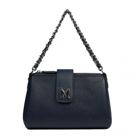 Sac à main femme bandoulière 003g 01 bleu éléphant