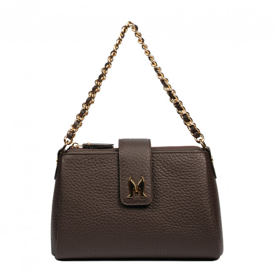 Sac à main femme à bandoulière 003g marron foncé Sac à main femme à bandoulière 003g marron foncé