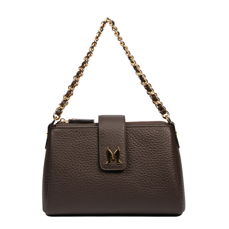 Sac à main femme à bandoulière 003g marron foncé