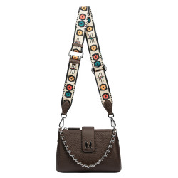 Sac à main pour femme 003g 01 marron foncé