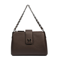 Sac à main pour femme 003g 01 marron foncé