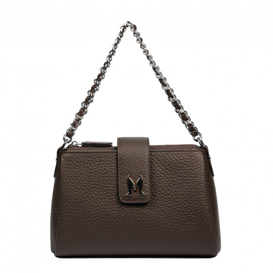 Sac à main pour femme 003g 01 marron foncé Sac à main pour femme 003g 01 marron foncé