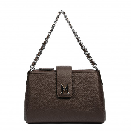 Sac à main pour femme 003g 01 marron foncé