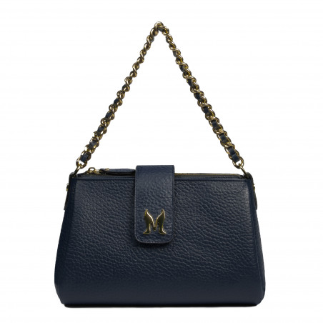 Sac à main femme bandoulière 003g bleu éléphant