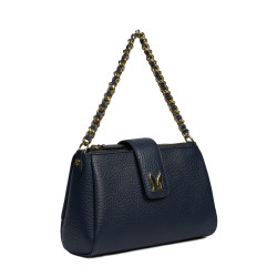 Sac à main femme bandoulière 003g bleu éléphant