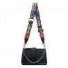 Sac à main femme bandoulière 003g bleu éléphant