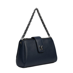 Sac à main femme bandoulière 003g 01 bleu éléphant