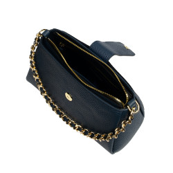 Sac à main femme bandoulière 003g bleu éléphant