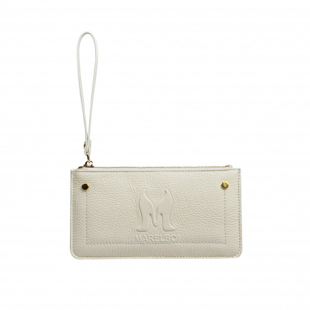Portefeuille femme 202g blanc beige
