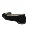 Ballerines femme 1303 noir antilope