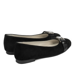 Ballerines femme 1303 noir antilope