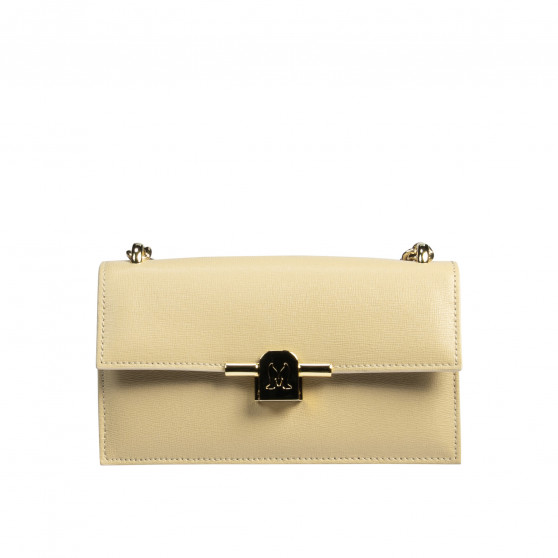 Sac à main femme bandoulière 020g capuccino saffiano