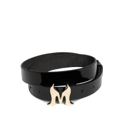 Ceinture femme 41m vernis noir
