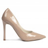 Chaussures élégantes femme 1302 vernis camel