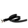Ceinture femme 41m vernis noir