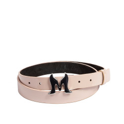 Ceinture femme 41m vernis nude