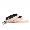 Ceinture femme 41m vernis nude