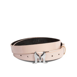Ceinture femme 41m vernis nude