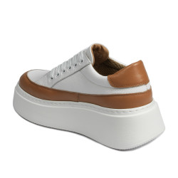 Baskets femme 6070 blanc combiné