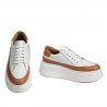 Baskets femme 6070 blanc combiné