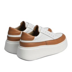 Baskets femme 6070 blanc combiné