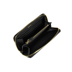 Portefeuille femme 200g noir caviar