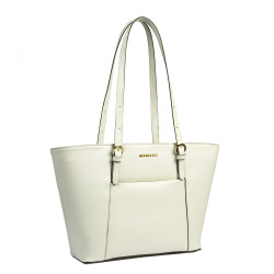 Sac à main femme épaule 021g beige saffiano