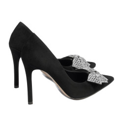 Chaussures élégantes femme 1334 noir antilope