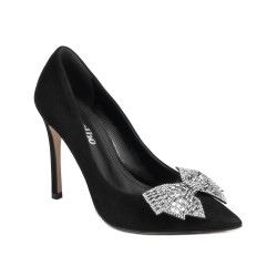 Chaussures élégantes femme 1334 noir antilope