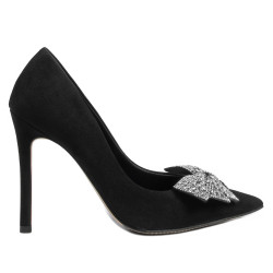 Chaussures élégantes femme 1334 noir antilope