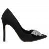 Chaussures élégantes femme 1334 noir antilope