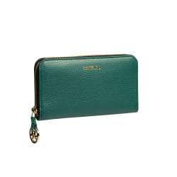 Portefeuille femme 200g cuir vert