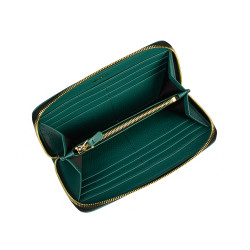 Portefeuille femme 200g cuir vert
