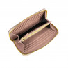 Portefeuille femme 200g rose poudré saffiano